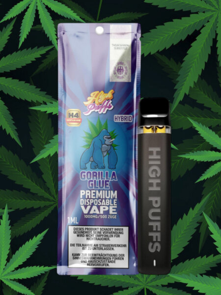 High Puffs Premium Disposable Vape Hybrid H4 "Gorilla Glue"