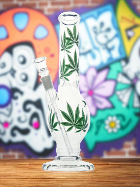 Glasbong mit Eis| H: 30cm Schliff: 14.5mm