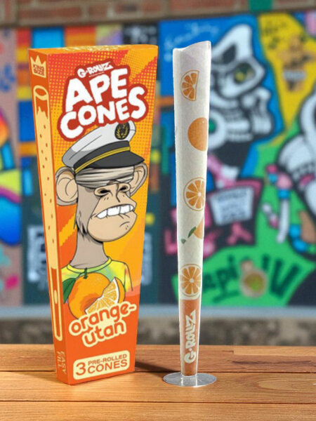 G-ROLLZ Ape Cones - "Orange Utan" | 3er Pre-Rolled Cone|