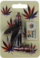 Metallpfeife WEED sort.Metallfarben 85mm