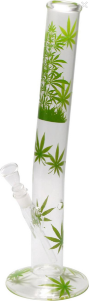 Bong Glas Leaf Jhari Hangover, H 45cm, Ø50mm, S 18,8mm