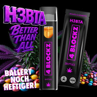 4BLOCKZ H3BTA Einweg E-Zigarette | bis 500 Züge | Verschiedene Sorten Grape Ice