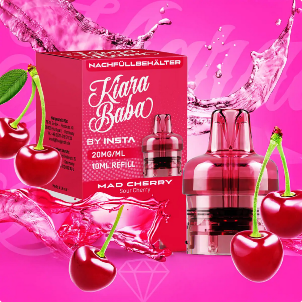 Kiara Baba 10K Refill Container 10ml/20mg Mad Cherry