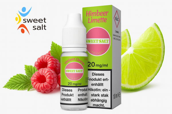 SWEET SALT by Happy Nikotinsalz Liquid 10 ml Himbeer Limette 20mg