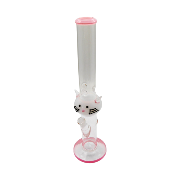 Glasbong Cat mit Eis | H: 37cm Rohr: 40mm Schliff: 18,8mm