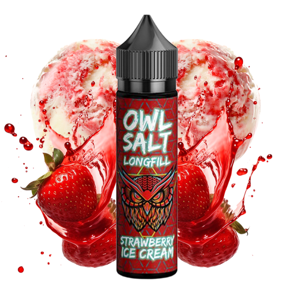 OWL Salt Overdosed Aroma Strawberry Ice Cream 10ml longfill