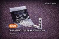Champ High Sloow Active Filter Tips 6mm 50 Bag