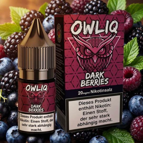 Owliq 10ml Liquid 10/20mg Dark Berries 20mg