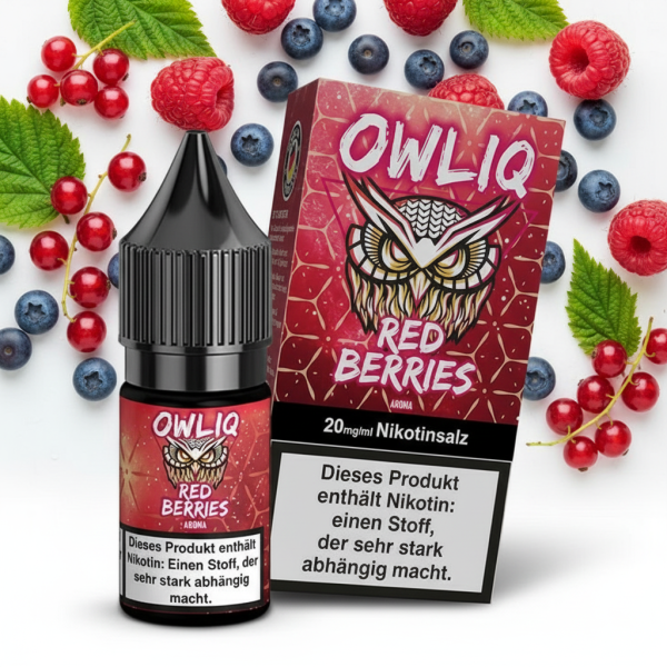 Owliq 10ml Liquid 10/20mg Red Berries 20mg