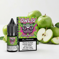 Owliq 10ml Liquid 10/20mg Sour Apple 20mg