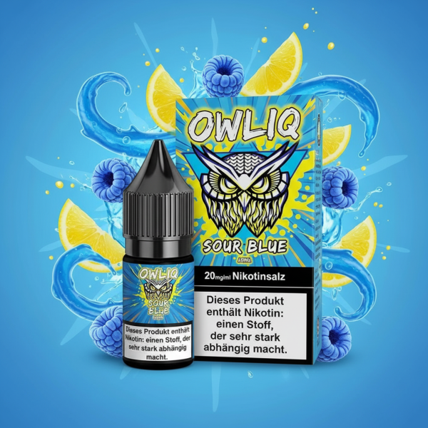 Owliq 10ml Liquid 10/20mg Sour Blue 20mg