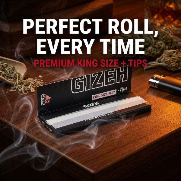 Gizeh Black King Size Slim + Tips