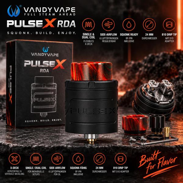 VandyVape PX RDA schwarz