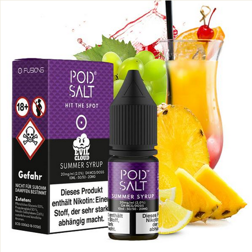 POD SALT FUSION Summer Syrup Nikotinsalz Liquid 10 ml 11mg