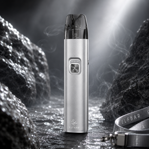 Elfbar ELFX 2 Refillable Kit – 1700 mAh & 30 Watt titanium-silver