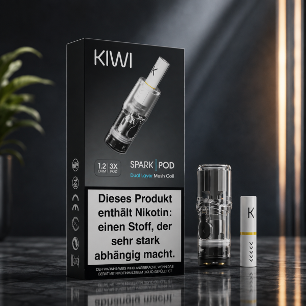 KIWI Spark 2 Pod 1,2 Ohm inkl. Cotton Filter Tip