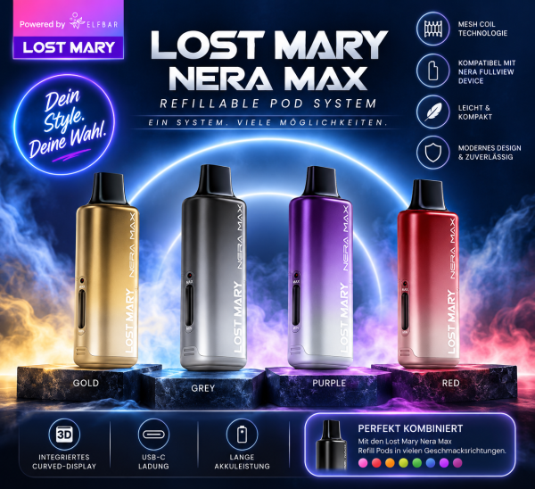 Lost Mary Nera Max Refill Pod