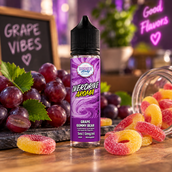 Dinner Lady Overdrive Grape Gummy Bear Aroma 5ml longfill
