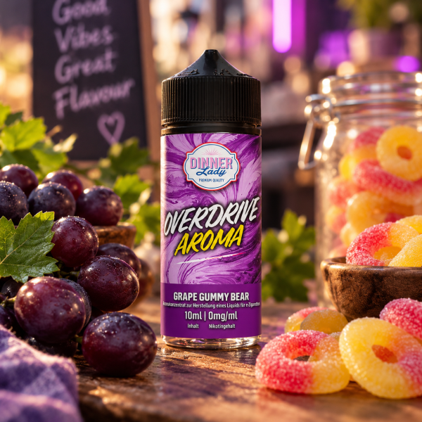 Dinner Lady Overdrive Grape Gummy Bear Aroma 10ml longfill