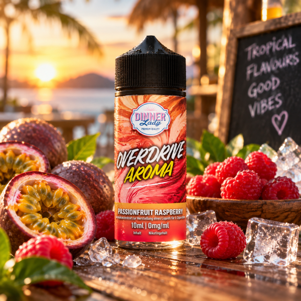Dinner Lady Overdrive Passionfruit Raspberry Aroma 10ml longfill