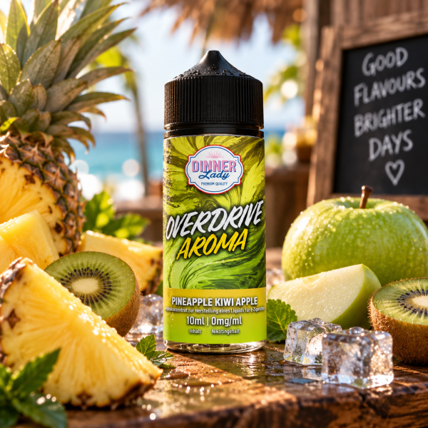 Dinner Lady Overdrive Pineapple Kiwi Aroma 10ml longfill