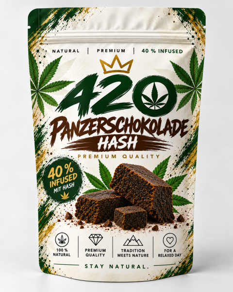 Superior Blend 420 Panzerschokolade 40 % CBD Infused