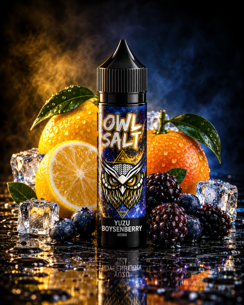 OWL SALT Yuzu Boysenberry Longfill 10 ml | 60 ml Aroma