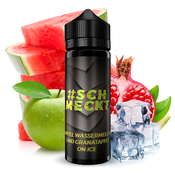 #Schmeckt Aroma - Apfel Wassermelone und Granatapfel on Ice Aroma 10ml Longfill