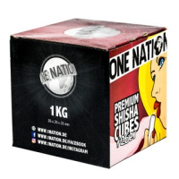 One Nation Premium Shisha Cubes 26er Naturkohle 1kg