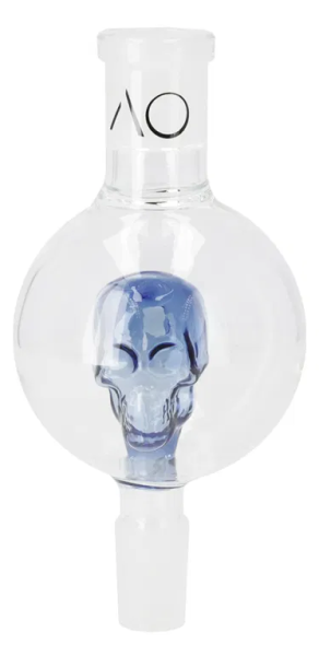 AO – Glas Molassefänger 18/8 Skull – Blue