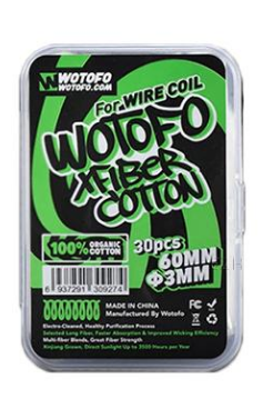 Wotofo Xfiber Cotton / Agleted Organic Cotton / Profile RDA Wickelwatte